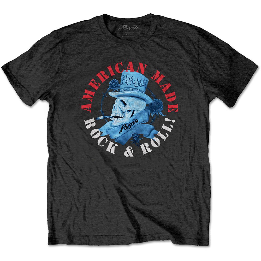 Poison - American Made Heren Tshirt - Zwart